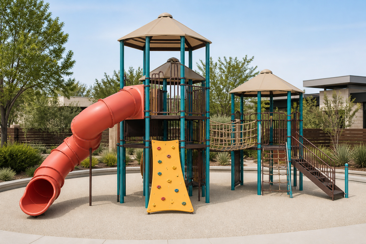 Multi-deck play tower