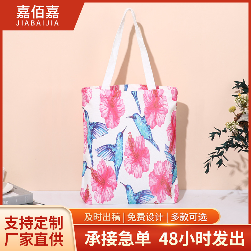 Printed Canvas Shopping Bag