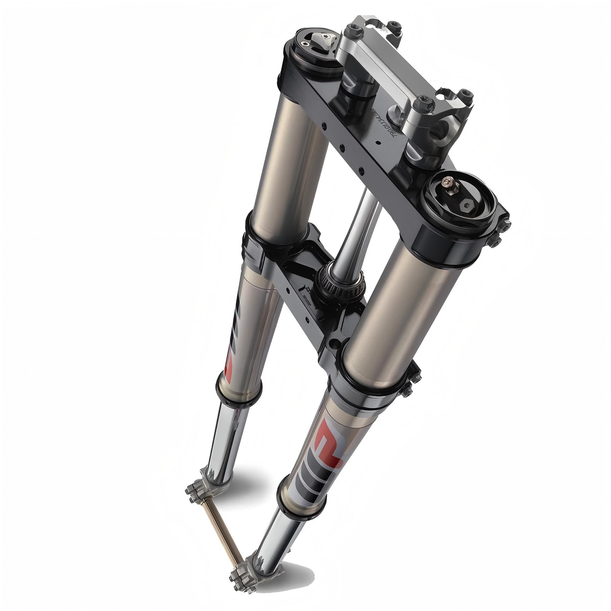 Inverted Front Fork Assembly with Triple Tree