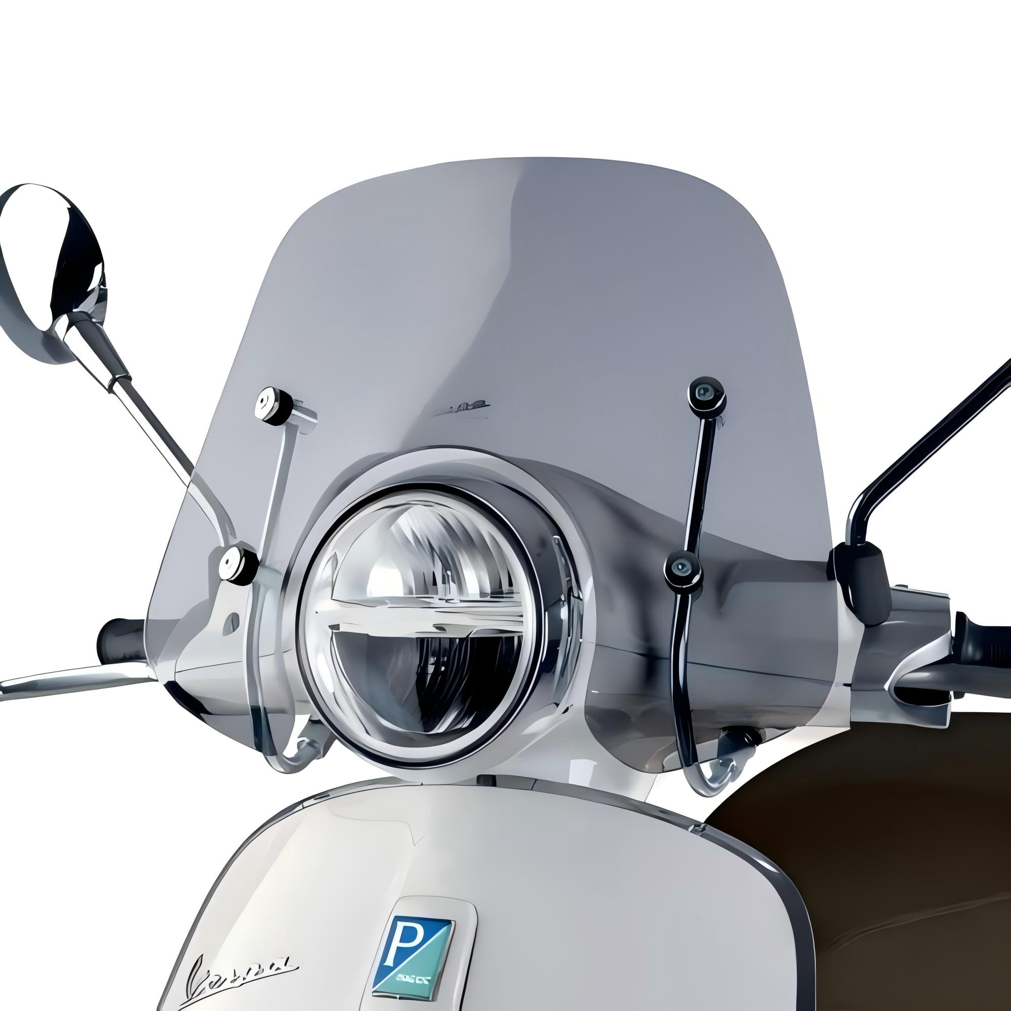 Vespa Smoke-Tinted Windshield with Brackets