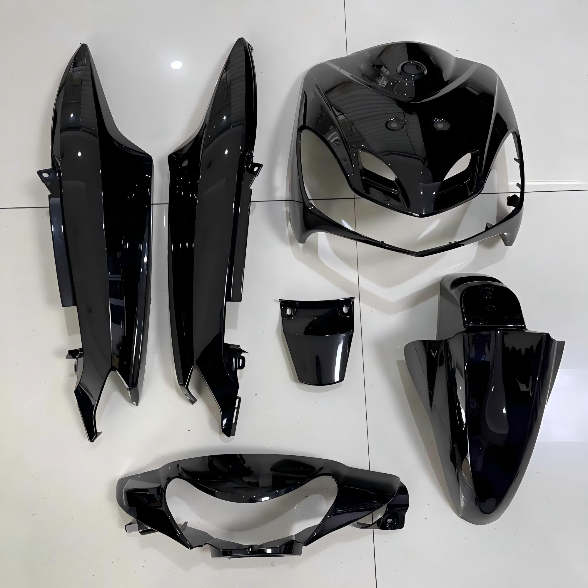 Gloss Black Scooter Fairing Panel Kit